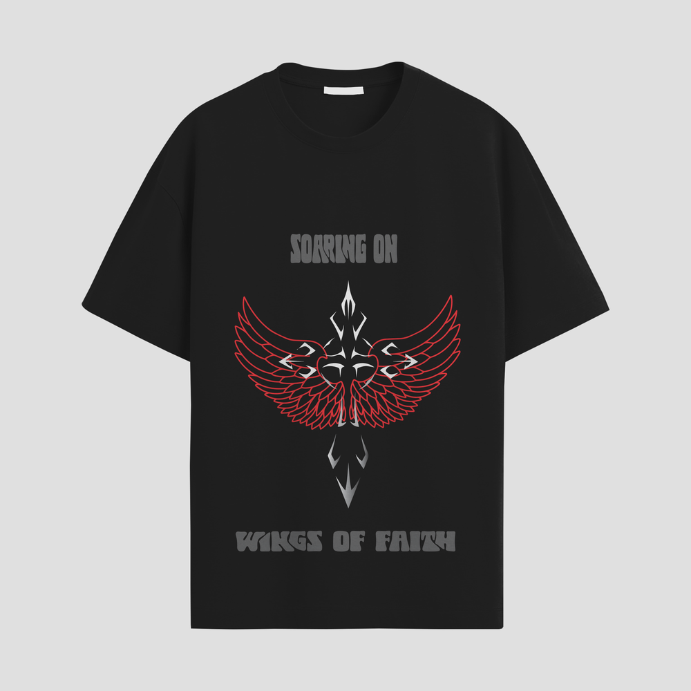 WINGS OF FAITH Oversized Premium T-Shirt
